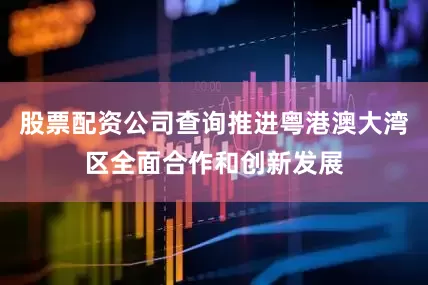 股票配资公司查询推进粤港澳大湾区全面合作和创新发展